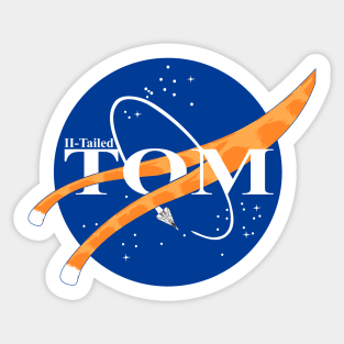 Two Tailed Tom - Space Tomcat Sticker